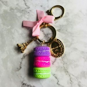 ❤️HP❤️New! Macaron Eiffel Tower Charm Bow Keychain